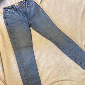 Free People Cropped Denim Jeans